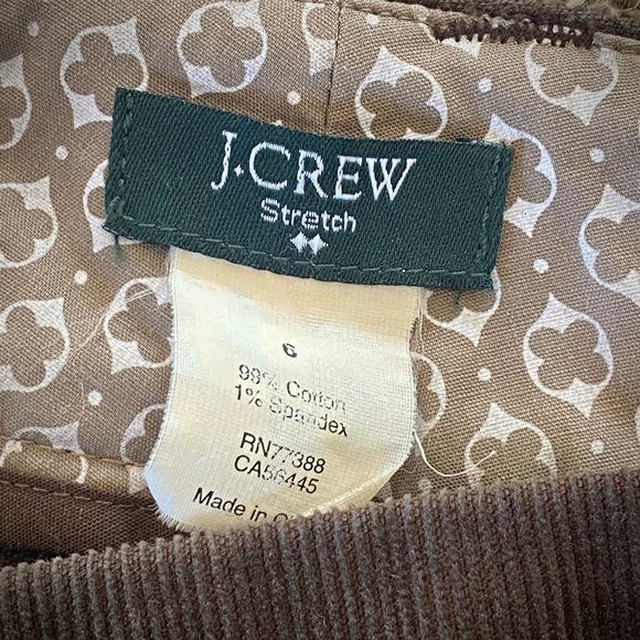 J. Crew Brown Corduroy Stretch Mini Skirt - Picture 7 of 9